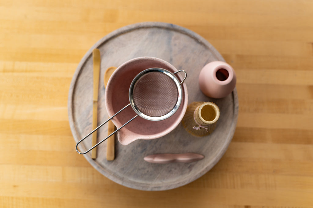8-Piece Pink Cherry Blossom Matcha Set
