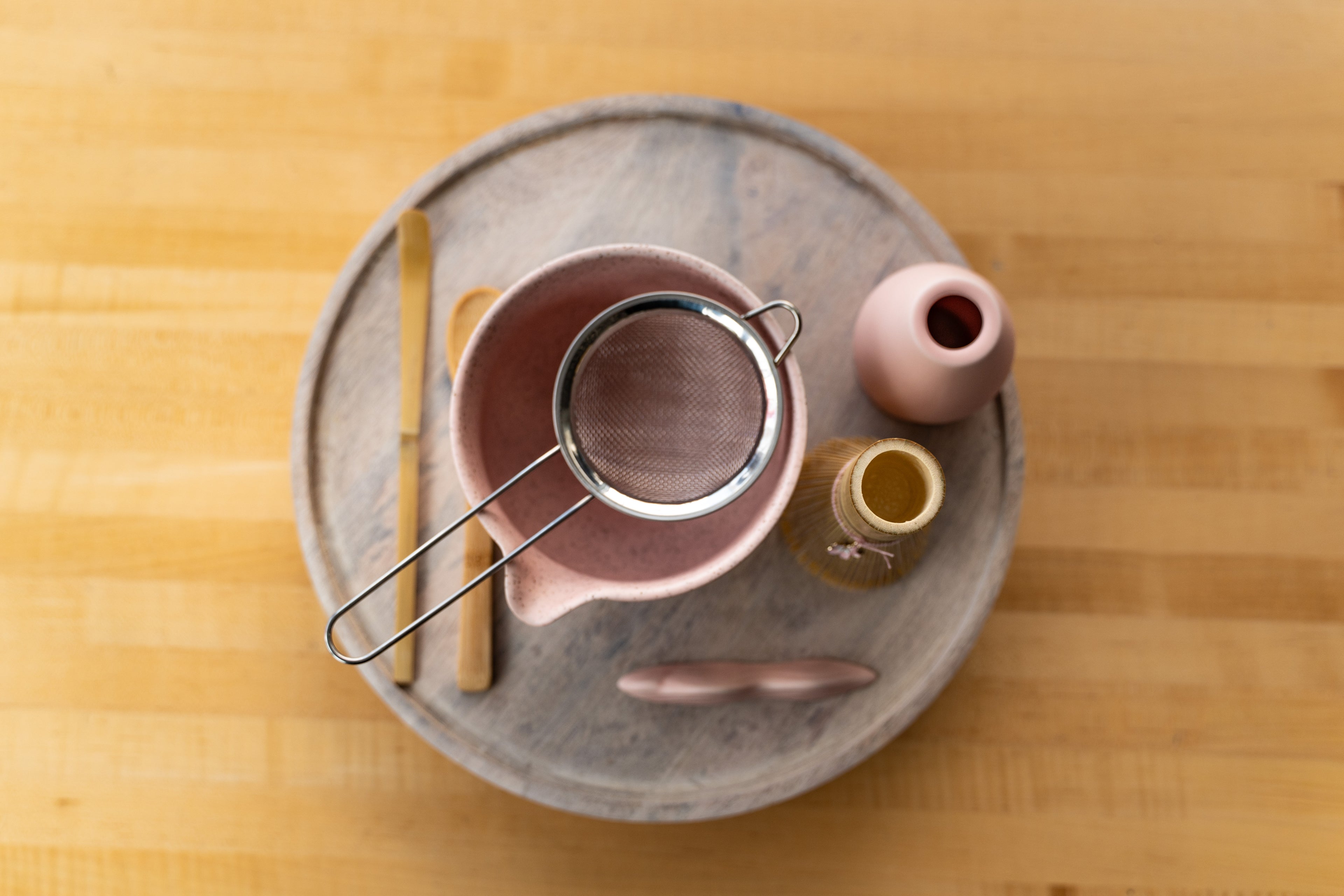 8-Piece Pink Cherry Blossom Matcha Set